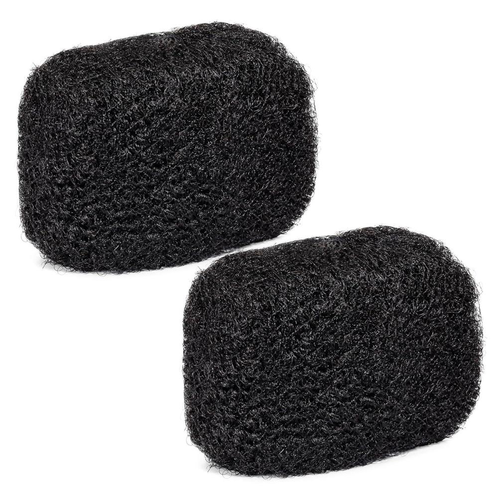 imageLocsanity Afro Kinky 100 Bulk Natural Human Hair  Braiding Hair for Dreadlocks Loc Repair Dreadlock Extensions Twists Braids  8 Inches Long 1 Oz Natural Undyed Black