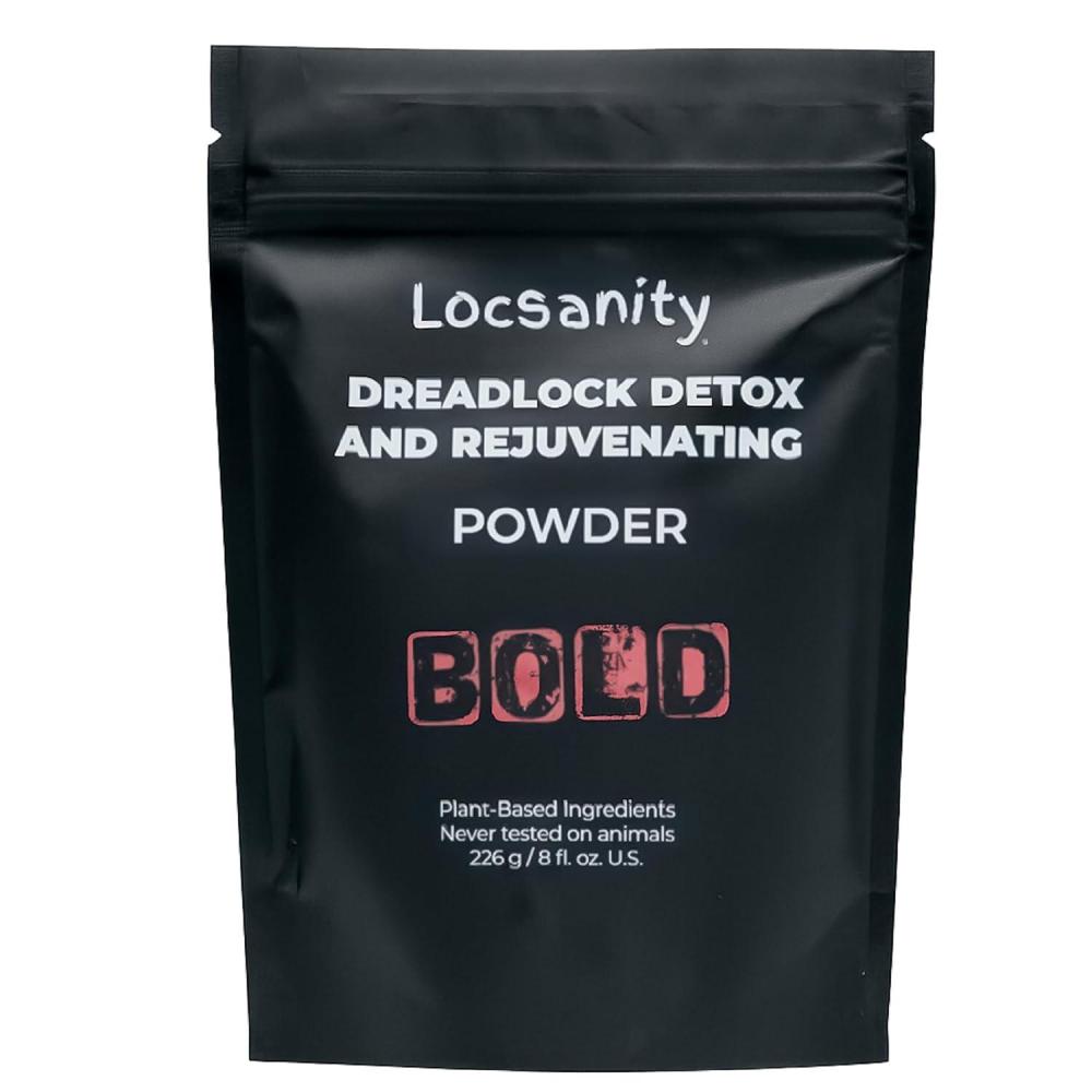 imageLocsanity BOLD Locs Natural Hair Deep Clean Detox and Rejuvenate Dreadlock Powder  ACV Alternative