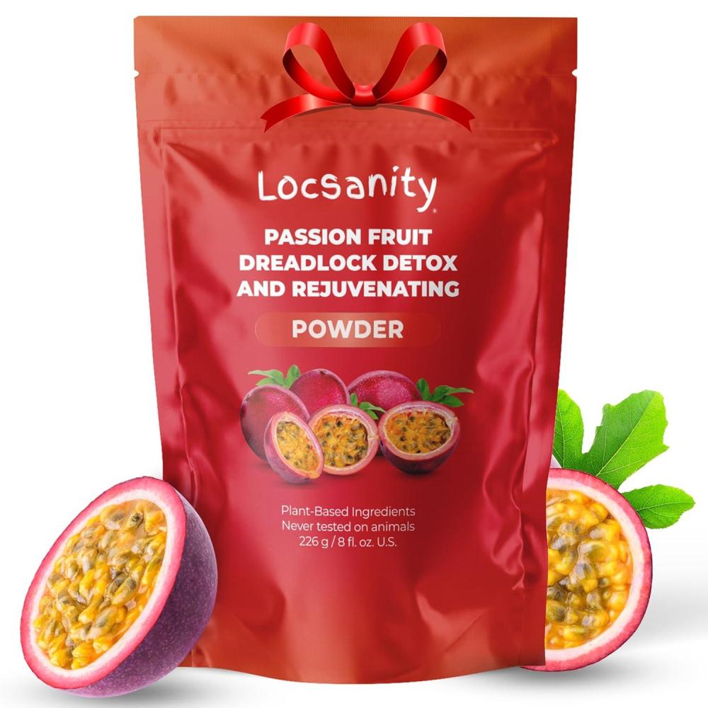 imageLocsanity Dreadlock Hair Scalp Detox  Deep Clean Dreadlock Powder Cleansing Conditioner  Natural Hair Cleanser for Build Up  ACV Alternative Loc Care and Maintenance ProductsPassion Fruit
