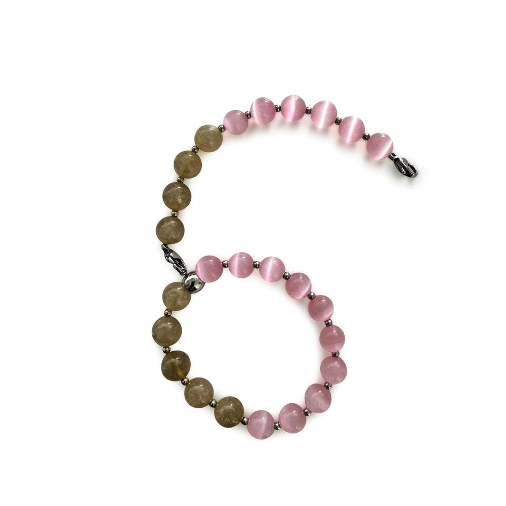 imageLocsanity Interlocking Sisterlock Dreadlock Crochet Tool Bracelet Holder Pink Beads BlackPinkTan