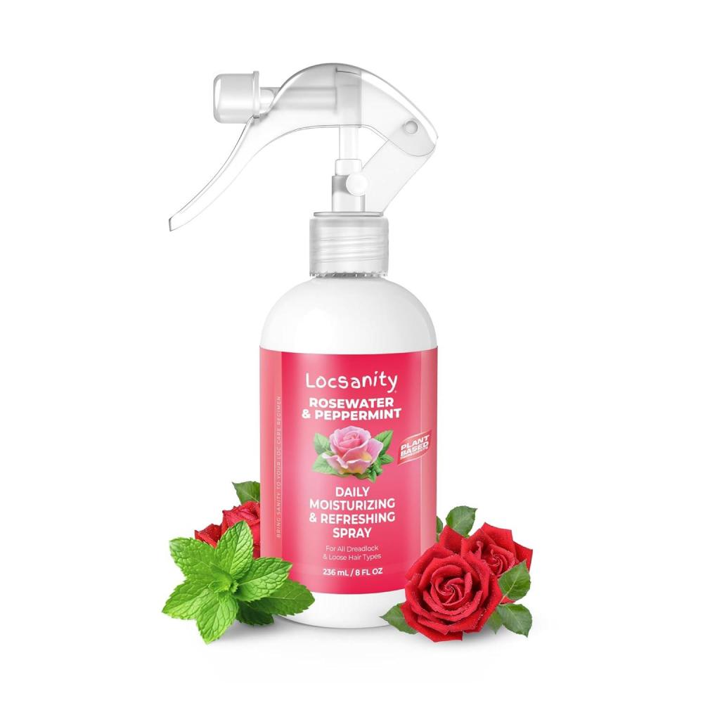 imageLocsanity Rosewater ampamp Peppermint Daily Moisturizing Spray Dreadlock Sisterlocks Microlocks Locs Fine Mist 8oz