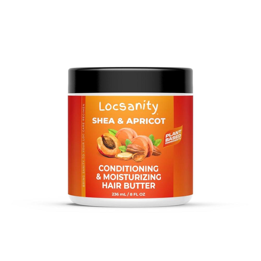imageLocsanity Shea ampamp Apricot Loose Natural Conditioning and Moisturizing Hair Butter  Strength ampamp Growth Formula