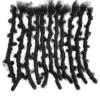 imageLocsanity Afro Kinky 100 Human Hair Handmade Butterfly Locs  10quot  8cm Pencil Width Natural Undyed Black Dreadlocks Crochet Hair Extensions 16quot 25 Locs