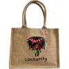 imageLocsanity Linen Jute Tote Bag 10quot H x 125quot L x 4quot D