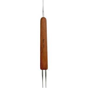 Locsanity Dreadlocks Loc Dual Ended Tool Set Crochet Needle Bamboo Handle (Single/Double Double/Triple) (1 Single/Double)(1 Single/Double)