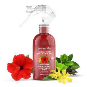Locsanity Hibiscus Green Tea Hair Growth Spray for Dreadlocks and Loose Hairstyles Hair Care Treatment – Loc Moisturizer for Thicker, Fuller, Longer Hair (8oz)(8 Fl Oz (Pack of 1))