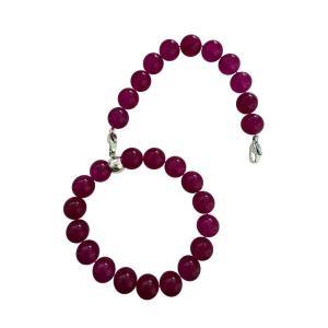Locsanity Interlocking, Sisterlock, Dreadlock, Crochet Tool Bracelet Holder, Pink Beads (Black)(Dark Fuchsia)