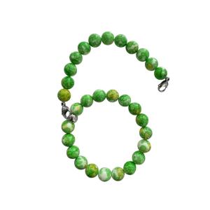 Locsanity Interlocking, Sisterlock, Dreadlock, Crochet Tool Bracelet Holder, Pink Beads (Black)(Green Marble)
