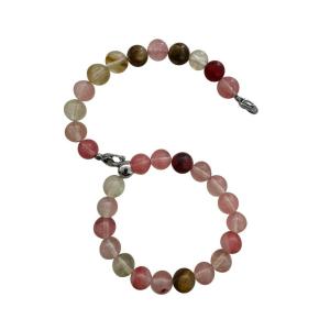 Locsanity Interlocking, Sisterlock, Dreadlock, Crochet Tool Bracelet Holder, Pink Beads (Black)(Pinks/Tans)