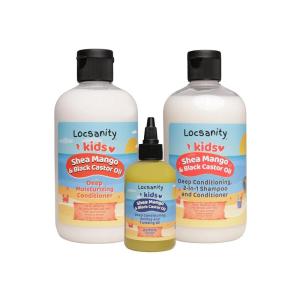 Locsanity Kids Shea Mango & Black Castor Oil Loccare/Haircare Bundle (Loccare Bundle)(Loccare Bundle)