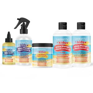 Locsanity Kids Shea Mango & Black Castor Oil Loccare/Haircare Bundle (Loccare Bundle)(Loose Natural Bundle)