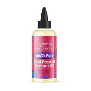 Locsanity Wini Pure 100% Jojoba Oil Organic Cold Pressed Unrefined Non-GMO – 4 fl oz: Moisturizing Face & Hair Oil for Growth, Skin Care, Strengthening & Nourishing(Cold Pressed Coconut Oil)