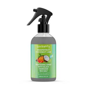 Locsanity Grapefruit Coconut & Lime Moisturizing and Tightening Spray Mist w/Black Hawaiian Sea Salt – 4 fl oz: Hydrating & Tightening Spray for Locs, Dreads, Braids, & Natural Hair