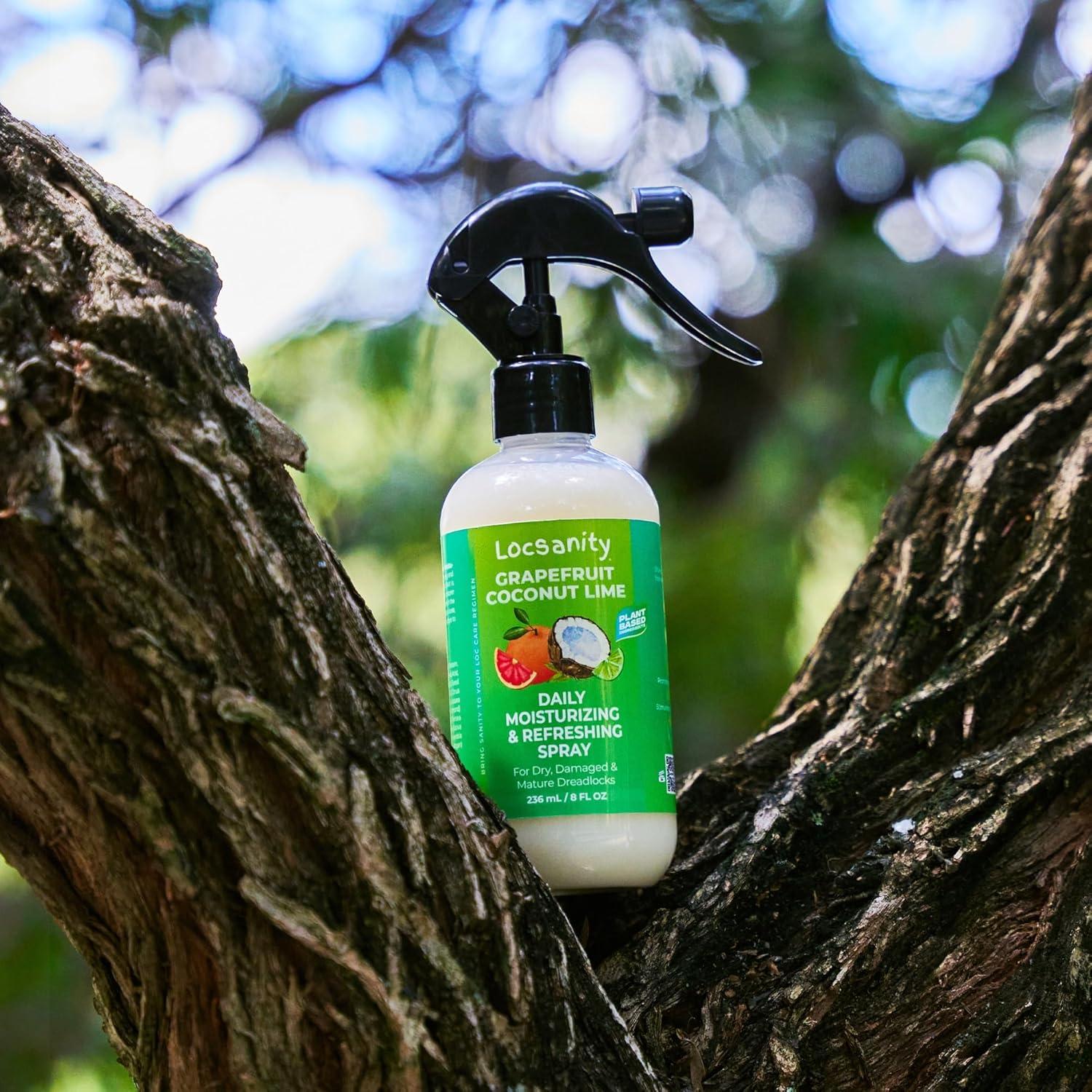 imageLocsanity Grapefruit Coconut ampamp Lime Daily Moisturizing Spray Fine Mist 8 fl oz Hydrating Mist for Locs Hair Growth and Daily Moisturizing Refreshing Spray for Dreads ampamp Braids