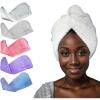 imageLocsanity Hair Towel Wrap for Dreadlocks Locs Sisterlock Microlock and Natural Hair 5 Pack
